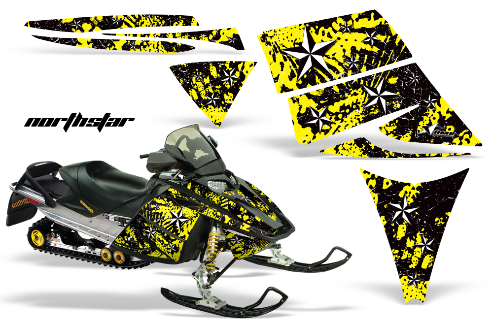 Ski-Doo Rev Graphics Kit NORTHSTAR Yellow